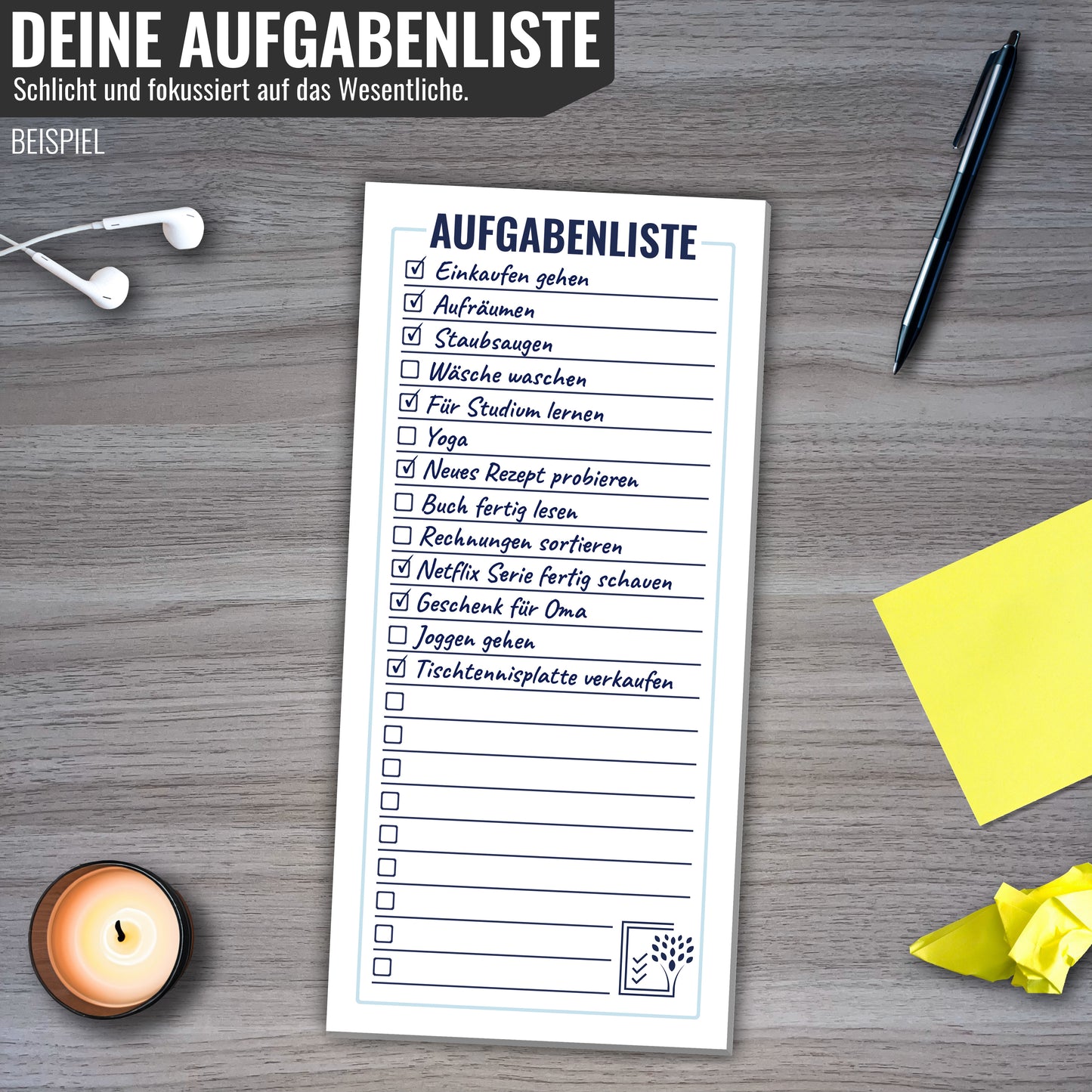 AUFGABENLISTE - Nichts mehr vergessen