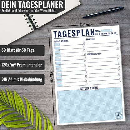 TAGESPLANER - Erfolgreicher Tag vorprogrammiert